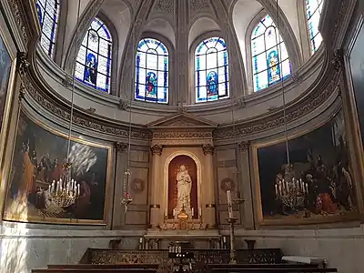 Chapel of the Virgin at east end of church