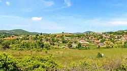 Panoramic view of the village