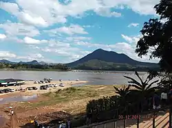 Kaeng Khut Khu beach on the Mekong River