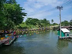 The confluence of two canals Khlong Bang Chueak Nang and Khlong Bang Noi, the location of Wat Ko