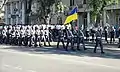 Ukrainian troops drawn from the Odesa Military Academy during the 2016 parade.