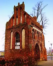 Gothic Chapel (15th century) in The Chrobry Square, Police, Poland