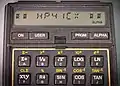 Alphanumeric display of an HP-41CX