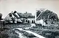 Farm destroyed during the battle that took place in June 1916 south of Pervyse.