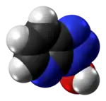 Space-filling model of the HOAt molecule