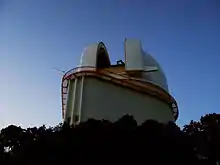 Harlan J. Smith Telescope preparing for observations