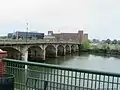 14th Street Bridge from Phenix City Riverwalk. The bridge now stands were the Upper Bridge once stood.