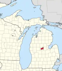 Location within the state of Michigan