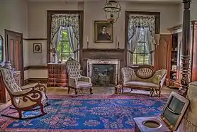 Brick manor house interior, c. 1869