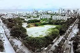 A bird's-eye view of the school