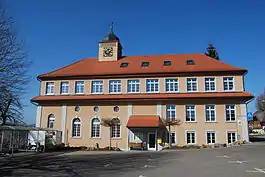 Reformed church, post office and town hall of Gondiswil