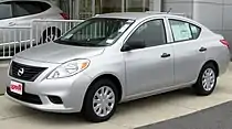 2012 Nissan Versa S (US; pre-facelift)