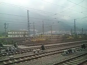 View towards Zhanglin railway station, August 2015