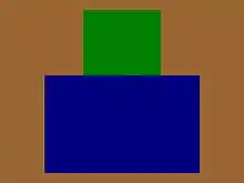 The distinguishing patch of the 21st Battalion (Eastern Ontario), CEF.