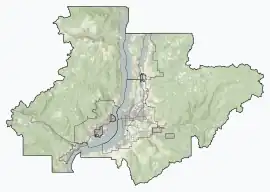 Map showing the location of Browne Lake Provincial Park