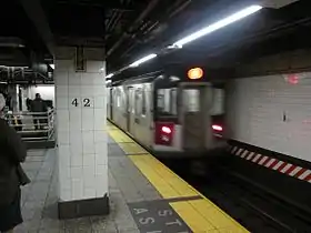 6 train on one of the local tracks