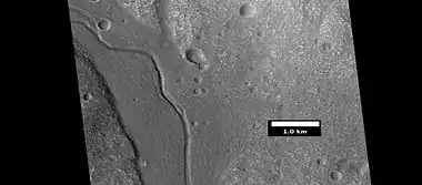 Close view of channel, as seen by HiRISE under HiWish program