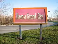 Sign after Hurricane Katrina