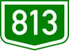 Main road 813 shield