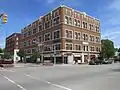 Masonic Hall, 801 Jefferson, La Porte, Indiana, part of the Downtown LaPorte Historic District.