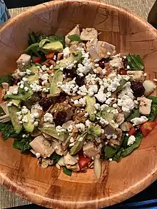 A large mixed salad