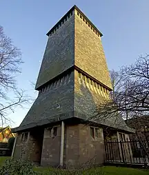 Chester Cathedral detached bell tower, known as the "Addleshaw Tower"