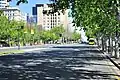 View to south along King William Road towards intersection with North Terrace