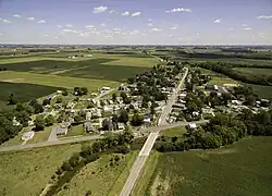 Aerial view of Vaughnsville