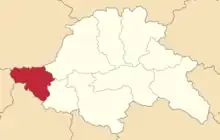 Location in the Tiflis Governorate