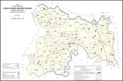 Map showing Muradabad (#190) in Akhand Nagar CD block