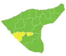 Al-Arishah Subdistrict in Syria