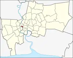 District location in Bangkok