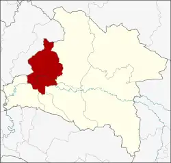 District location in Prachinburi province