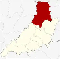 District location in Phrae province