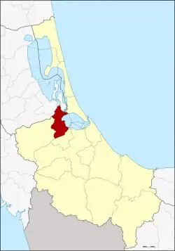 District location in Songkhla province