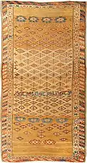 Antique Kurdish Rug, date: 1207 AH (1792 AD)