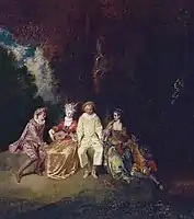 Pierrot Content, c. 1711–1712, Thyssen-Bornemisza Museum, Madrid.