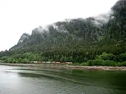 Canadian National train entering Prince Rupert