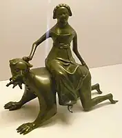 Aquamanile Aristotle and Phyllis (Musée Dobrée, Nantes, France)