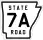 State Road 7A marker