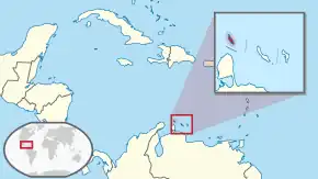 Location of Aruba