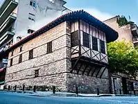 The mansion of Georgios Lassanis in Kozani. Today it is used as a Municipal Map Library.