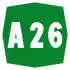 Autostrada A26 shield}}