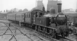 LNWR coal tank, pictured at Aylesbury High Street Station