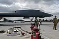 B-1B Lancers from the 7th Bomb Wing refueling at the base during Air Defender 23