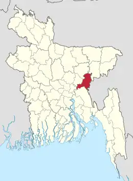 Expandable map of Brahmanbaria District