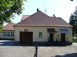 Fire station and library building