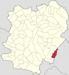 Location in Caraș-Severin County