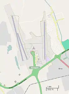 Site map of Baku Airport