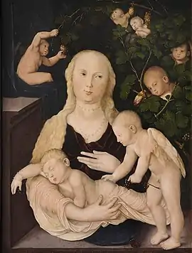 Hans Baldung: "Madonna in the Vine Arbour"